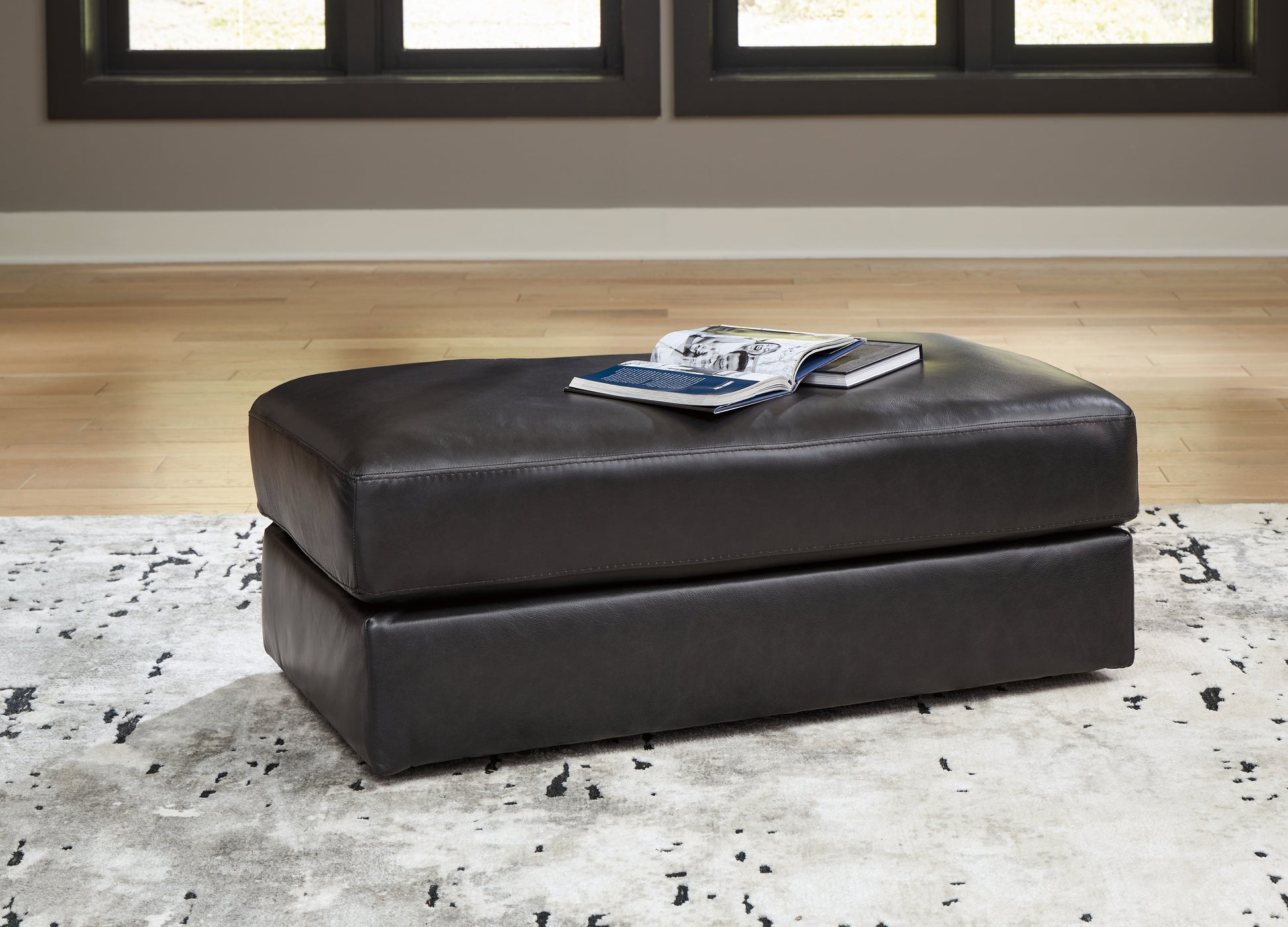 Ocala Furniture Outlet - Ashley Furniture - Amiata Living Room - Ottoman / Onyx - 5740514