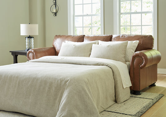 Ocala Furniture Outlet - Ashley Furniture - Carianna Living Room - Chair and a Half / Caramel - 5760423