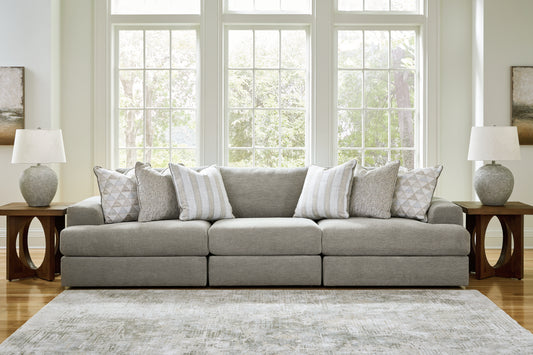 Ocala Furniture Outlet - Ashley Furniture - Avaliyah Sectional - RAF 6-Piece Sectional with Chaise / Ash - 58103S12