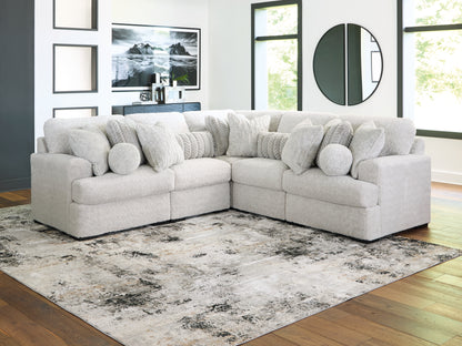 Ocala Furniture Outlet - Ashley Furniture - Cuddle Plush Sectional - RAF 5-Piece Sectional / Arctic - PC59106S2