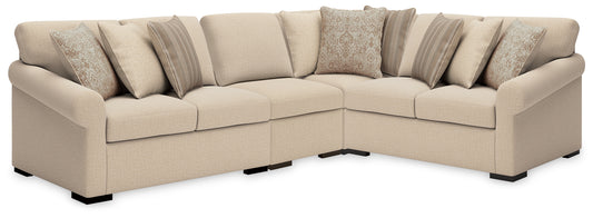 Ocala Furniture Outlet - Ashley Furniture - LadyMae 4-Piece Sectional - 4-Piece Sectional - 59404S9