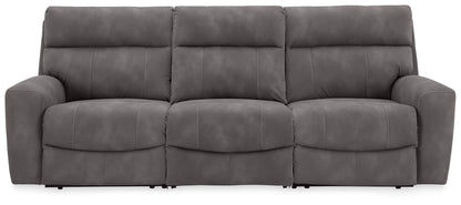 Ocala Furniture Outlet - Ashley Furniture - Next-Gen DuraPella Sectional - 3-Piece Power Reclining Sectional / Slate - 61003S9