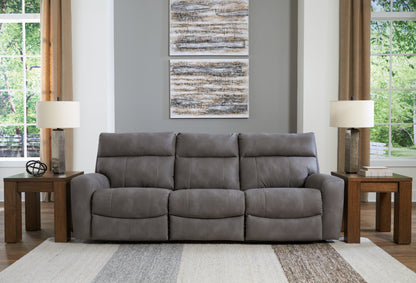 Ocala Furniture Outlet - Ashley Furniture - Next-Gen DuraPella Sectional - 3-Piece Power Reclining Sectional Sofa / Slate - 61003S2