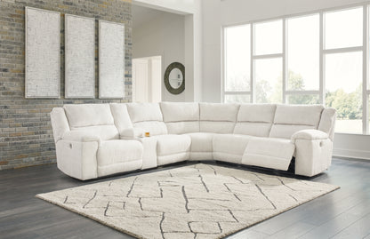 Ocala Furniture Outlet - Ashley Furniture - Keensburg Sectional - 3-Piece Power Reclining Sectional / Linen - 61807S1
