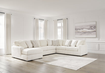 Ocala Furniture Outlet - Ashley Furniture - Chessington Sectional - RAF 4-Piece Sectional with Chaise / Ivory - 61904S3