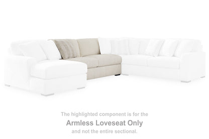 Ocala Furniture Outlet - Ashley Furniture - Chessington Sectional - Armless Loveseat / Ivory - 6190434
