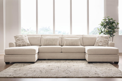 Ocala Furniture Outlet - Ashley Furniture - Mandi Point Sectional - RAF 3-Piece Double Chaise Sectional - 62606S7