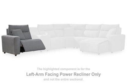 Ocala Furniture Outlet - Ashley Furniture - ModMax II Sectional - LAF Zero Wall Power Recliner / Salt and Pepper - 6590658