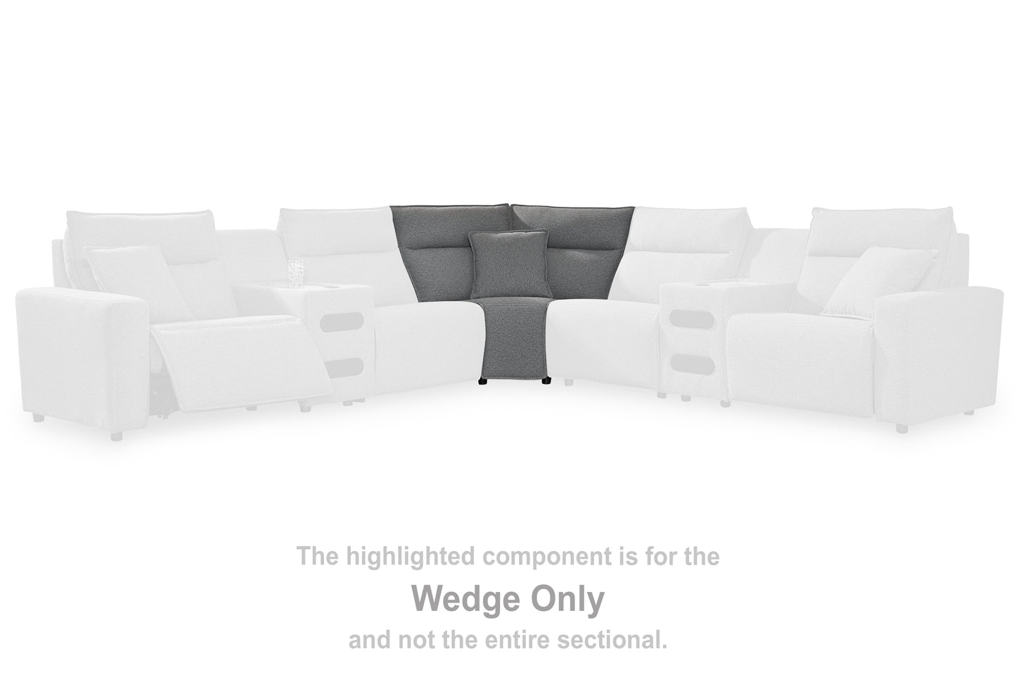 Ocala Furniture Outlet - Ashley Furniture - ModMax II Sectional - Wedge / Salt and Pepper - 6590677