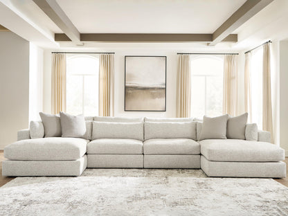 Ocala Furniture Outlet - Ashley Furniture - Ashbourne Estate Sectional - RAF 4-Piece Double Chaise Sectional - PC66004S9