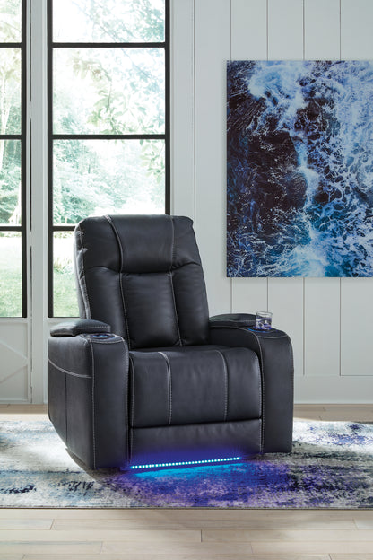 Ocala Furniture Outlet - Ashley Furniture - Feazada Living Room - PWR Recliner/ADJ Headrest / Shadow - 6620513