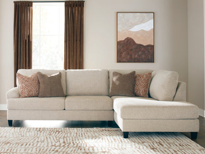 Ocala Furniture Outlet - Ashley Furniture - Steelwater Retreat Sectional - LAF 2-Piece Sectional with Chaise / Latte - 66704S2
