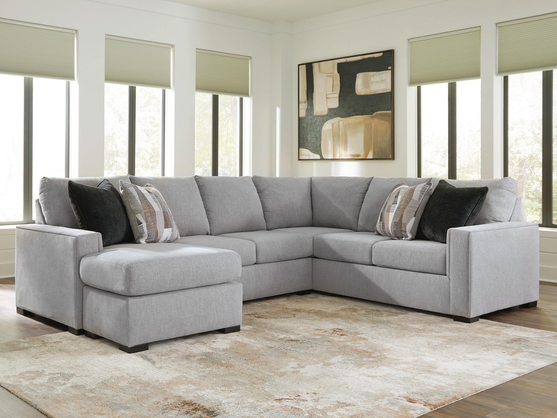 Ocala Furniture Outlet - Ashley Furniture - Lakepoint Sectional - LAF 2-Piece Sectional with Chaise - 66804S1