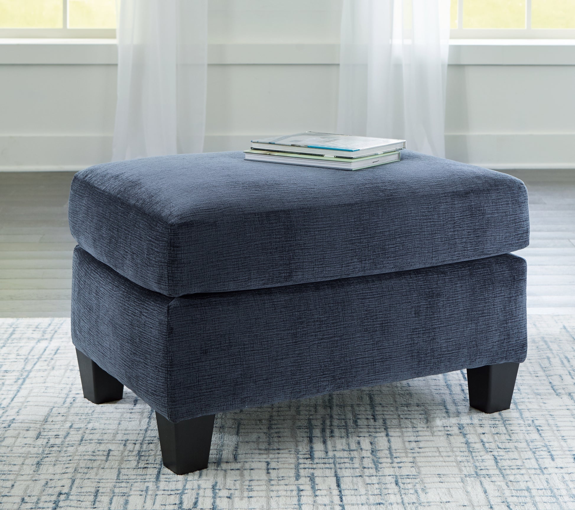 Ocala Furniture Outlet - Ashley Furniture - Amity Bay Living Room - Ottoman / Ink - 6720614