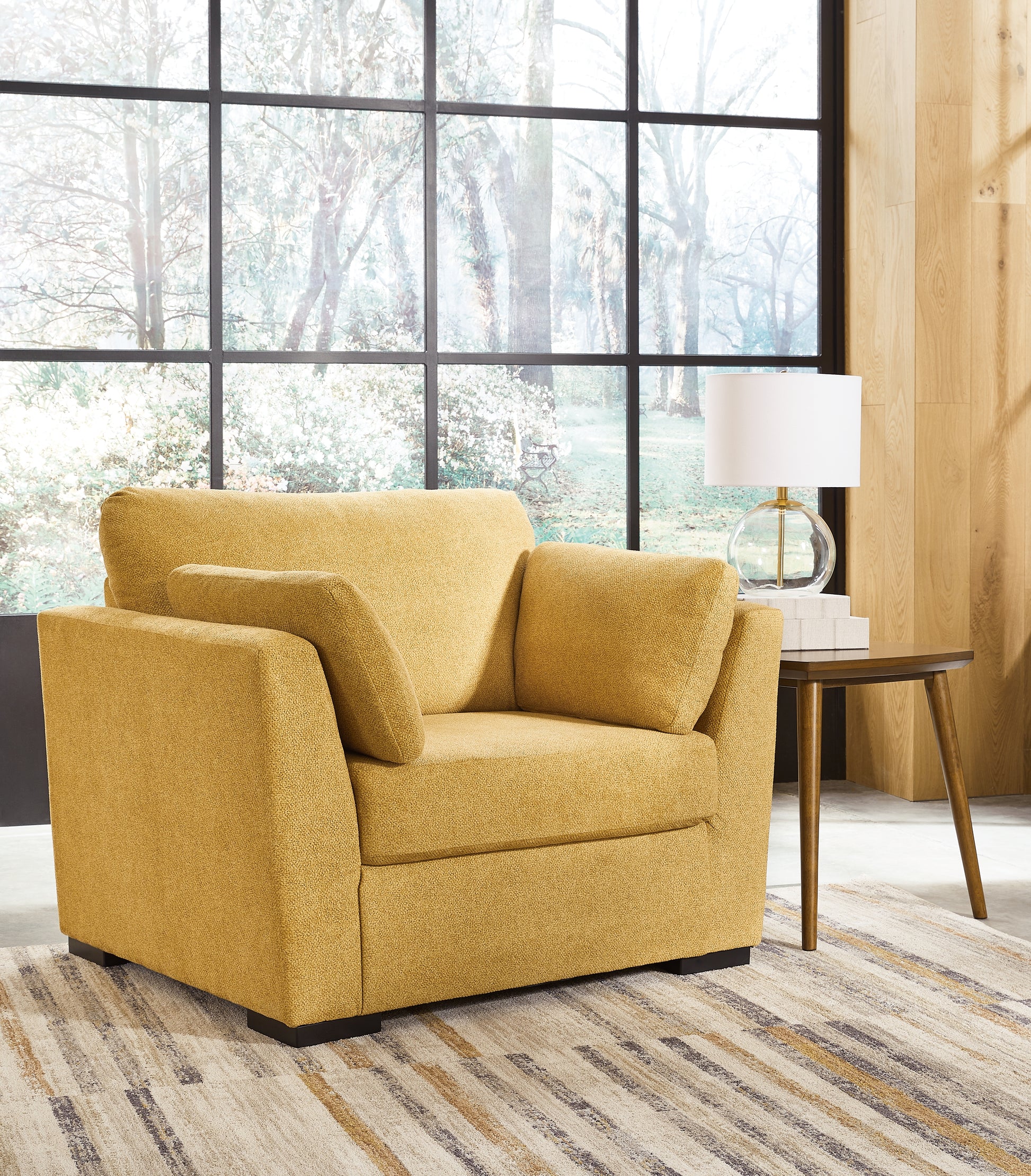 Ocala Furniture Outlet - Ashley Furniture - Keerwick Living Room - Chair and a Half / Sunflower - 6750623