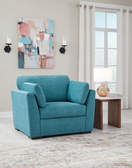 Ocala Furniture Outlet - Ashley Furniture - Keerwick Living Room - Queen Sofa Sleeper / Teal - 6750739