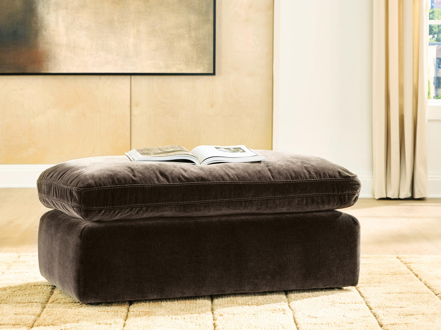 Ocala Furniture Outlet - Ashley Furniture - Maxton Heights Living Room - Ottoman / Bittersweet - 6780714