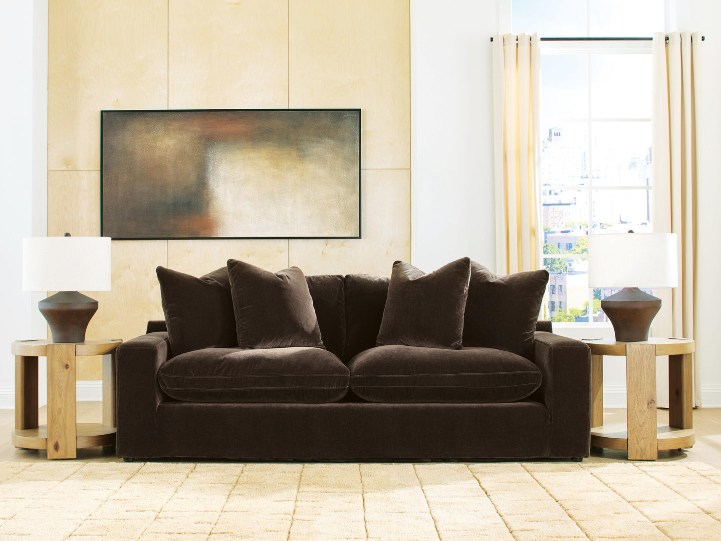 Ocala Furniture Outlet - Ashley Furniture - Maxton Heights Living Room - Sofa / Bittersweet - 6780738
