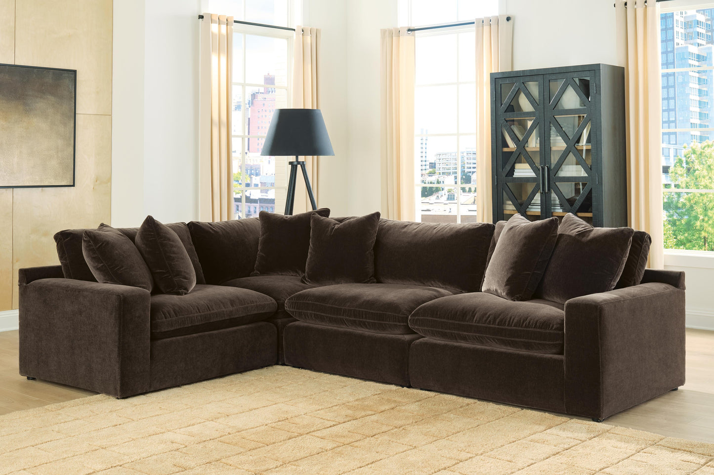 Ocala Furniture Outlet - Ashley Furniture - Maxton Heights Sectional - RAF 4-Piece Sectional - 67807S3