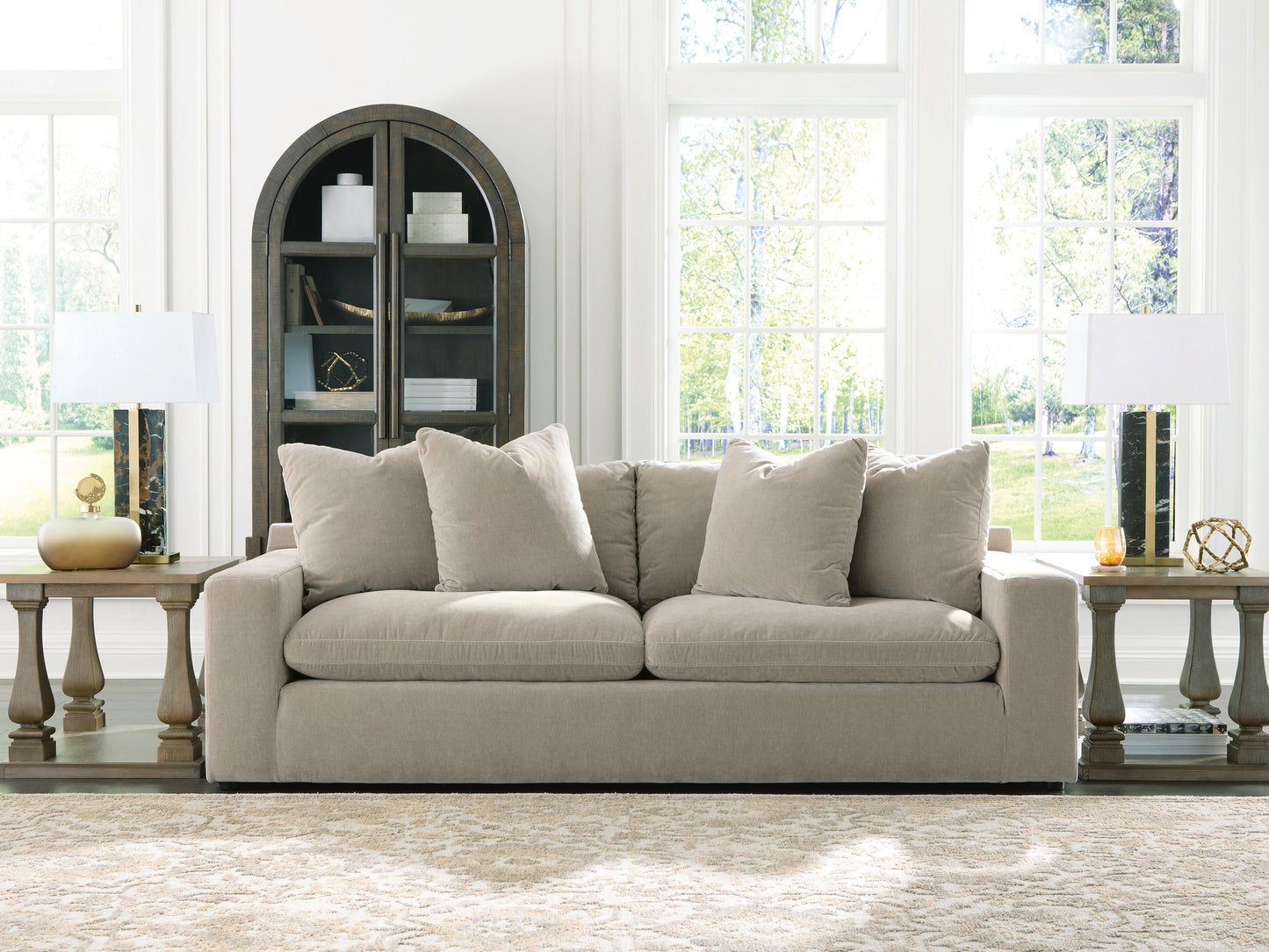 Ocala Furniture Outlet - Ashley Furniture - Maxton Heights Living Room - Sofa / Pebble - 6780838
