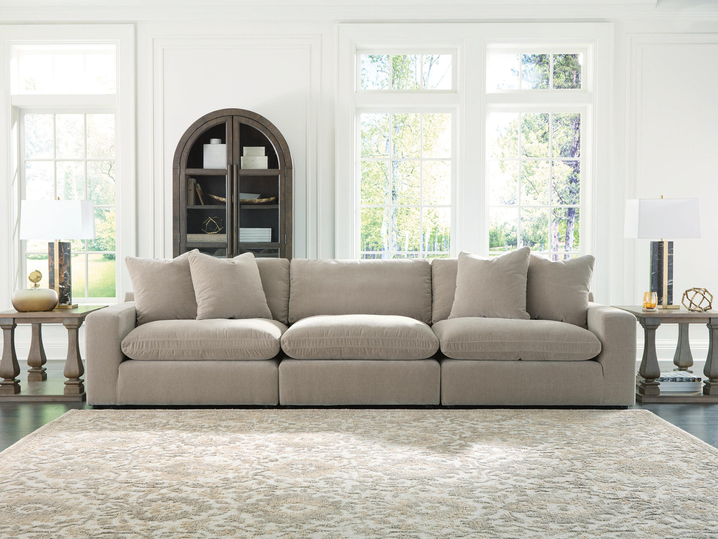 Ocala Furniture Outlet - Ashley Furniture - Maxton Heights Sectional - RAF 3-Piece Sectional Sofa / Pebble - 67808S2