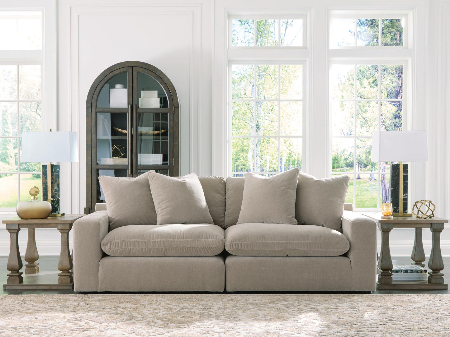 Ocala Furniture Outlet - Ashley Furniture - Maxton Heights Sectional - RAF 2-Piece Sectional Sofa / Pebble - 67808S1