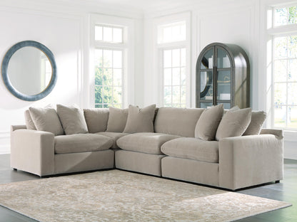Ocala Furniture Outlet - Ashley Furniture - Maxton Heights Sectional - RAF 4-Piece Sectional / Pebble - 67808S3
