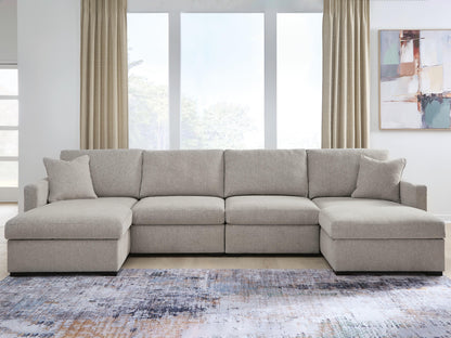 Ocala Furniture Outlet - Ashley Furniture - ModMax Luxe Sectional - RAF 4-Piece Double Chaise Sectional - 68605S16