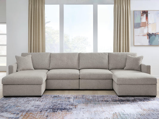 Ocala Furniture Outlet - Ashley Furniture - ModMax Luxe Sectional - RAF 4-Piece Double Chaise Sectional - 68605S16