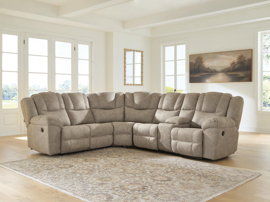 Ocala Furniture Outlet - Ashley Furniture - Pearce-Pike Sectional - 3-Piece Reclining Sectional with Console - PC69205S2