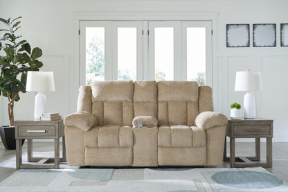 Ocala Furniture Outlet - Ashley Furniture - Tip-Off Living Room - PWR REC Loveseat/CON/ADJ HDRST / Wheat - 6930518