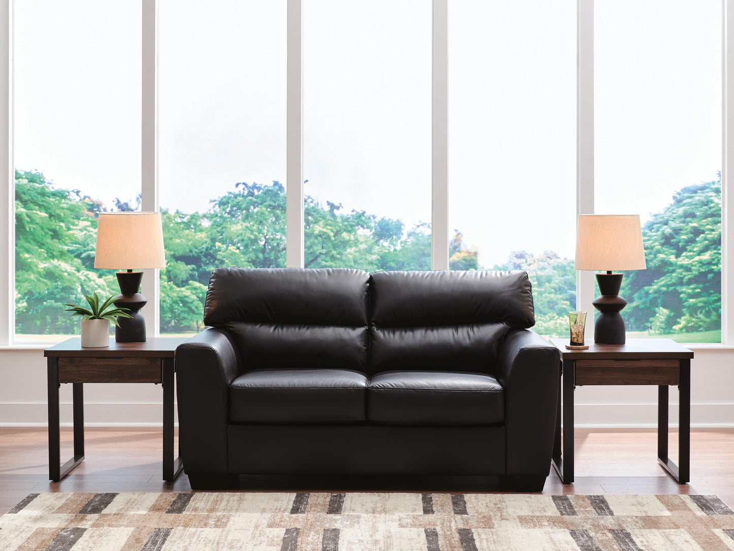 Ocala Furniture Outlet - Ashley Furniture - Glennbre Living Room - Loveseat / Midnight - PC6980435