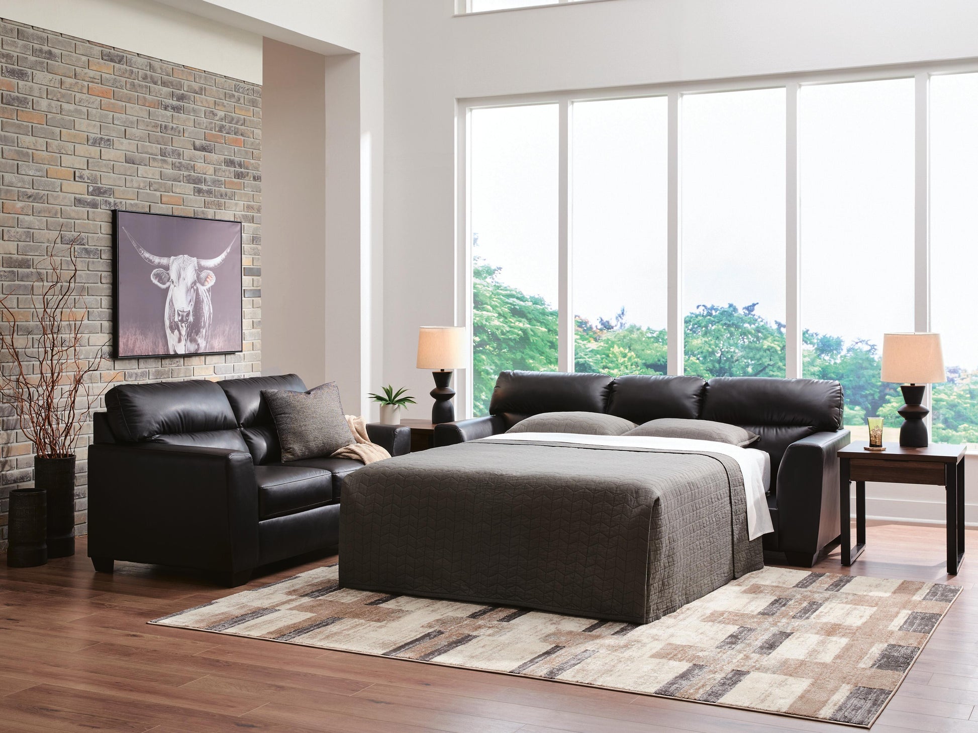 Ocala Furniture Outlet - Ashley Furniture - Glennbre Living Room - Queen Sofa Sleeper - PC6980439