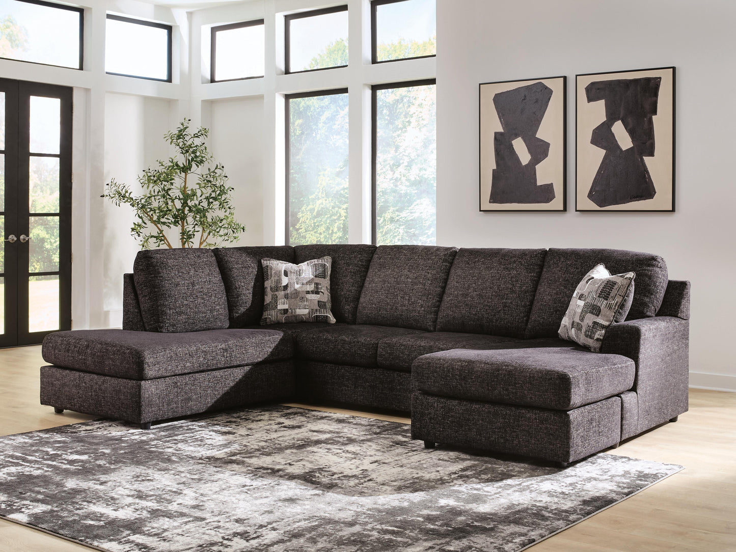 Ocala Furniture Outlet - Ashley Furniture - Lentiz Sectional - RAF 2-Piece Sectional with Chaise - PC73404S1
