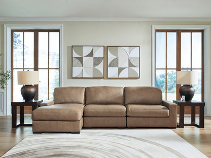 Ocala Furniture Outlet - Ashley Furniture - Veronella Sectional - RAF 3-Piece Sectional with Chaise / Sahara - 76106S5