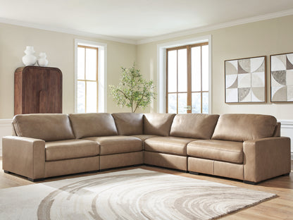 Ocala Furniture Outlet - Ashley Furniture - Veronella Sectional - RAF 5-Piece Sectional / Sahara - 76106S17