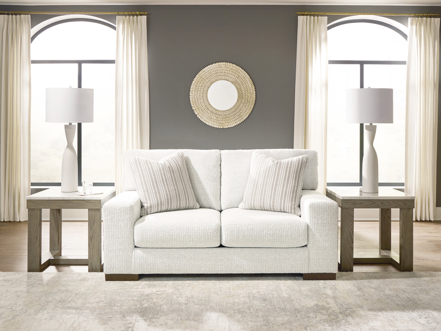 Ocala Furniture Outlet - Ashley Furniture - Hartside Living Room - Loveseat / Frosted - 8010435