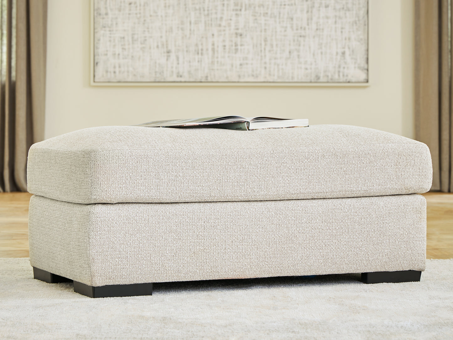 Ocala Furniture Outlet - Ashley Furniture - Conlee-Pike Living Room - Ottoman / Linen - PC8131014