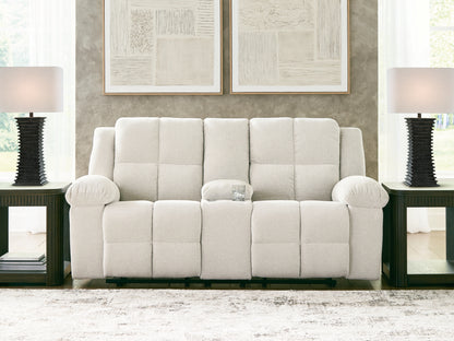Ocala Furniture Outlet - Ashley Furniture - Orlen Living Room - DBL Rec Loveseat w/Console / Winter - 8160294