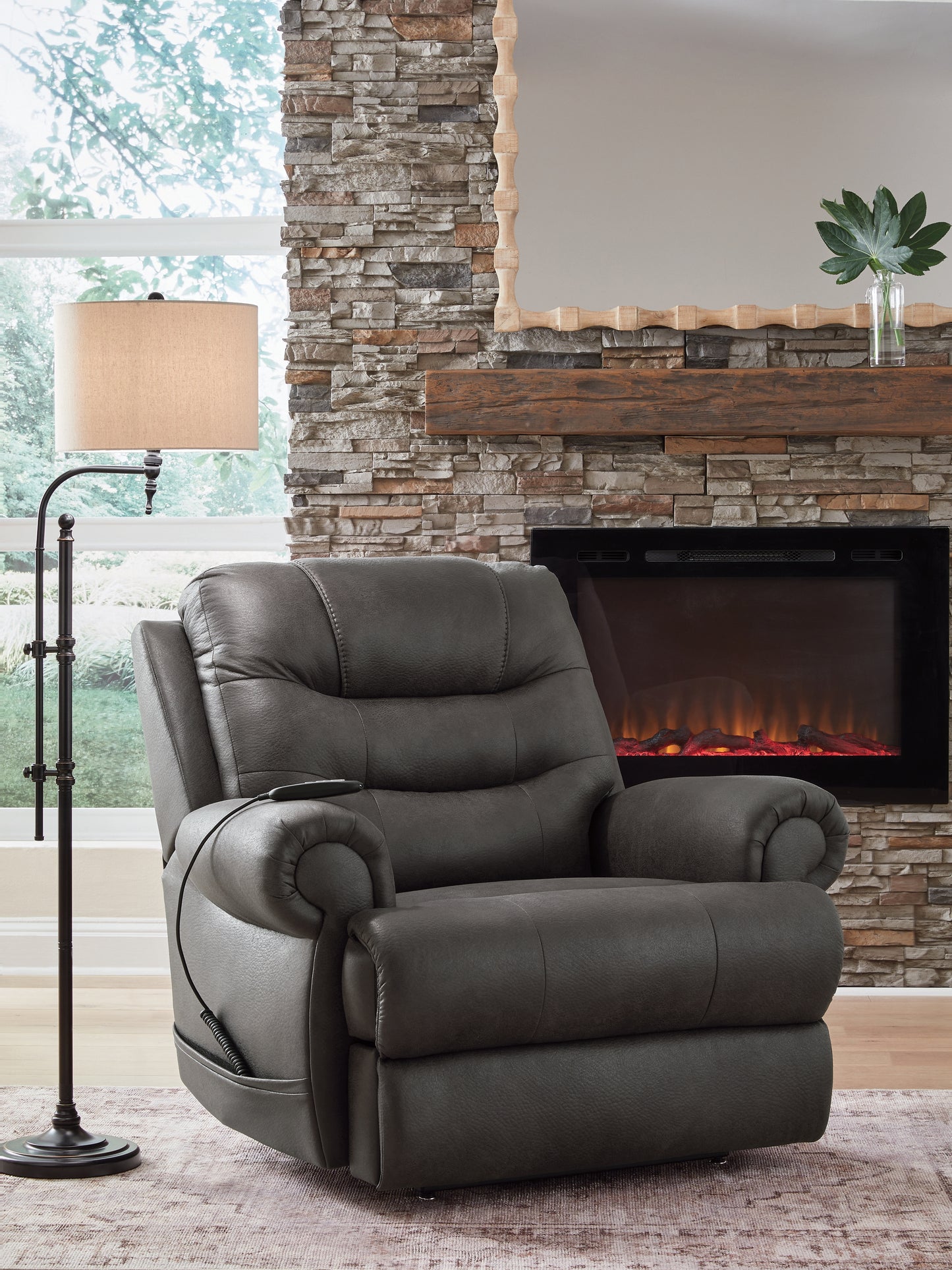 Ocala Furniture Outlet - Ashley Furniture - Revived and Restored Living Room - Power Lift Recliner - PC8240612