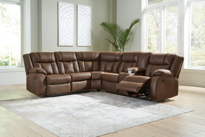 Ocala Furniture Outlet - Ashley Furniture - Trail Boys Sectional - 2-Piece Reclining Sectional / Walnut - 82703S1
