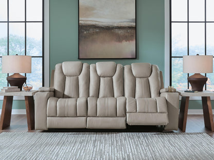 Ocala Furniture Outlet - Ashley Furniture - Elevate Edges Living Room - REC Sofa w/Drop Down Table / Coin - PC8330589