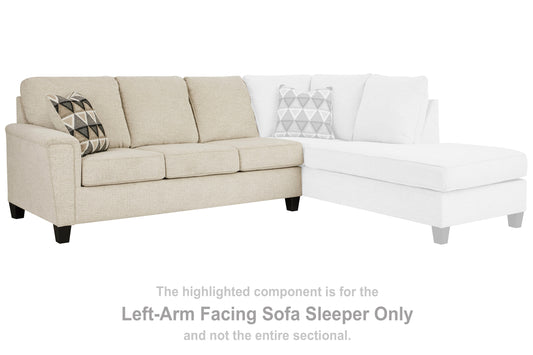 Ocala Furniture Outlet - Ashley Furniture - Abinger Sectional - LAF 2-Piece Sectional with Chaise / Natural - 83904S2