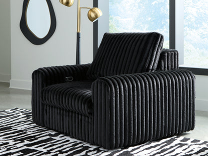 Ocala Furniture Outlet - Ashley Furniture - HamlinBay Living Room - Power Gliding Chaise / Onyx - PC8680315P