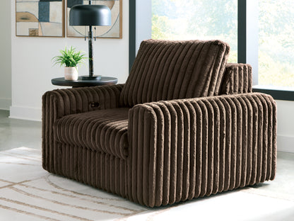Ocala Furniture Outlet - Ashley Furniture - HamlinBay Living Room - Power Gliding Chaise / Chocolate - PC8680415P