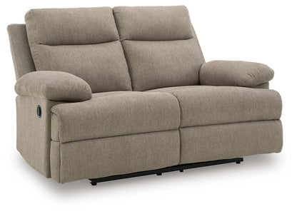 Ocala Furniture Outlet - Ashley Furniture - Side-Swipe Living Room - Reclining Loveseat / Mocha - PC9140586