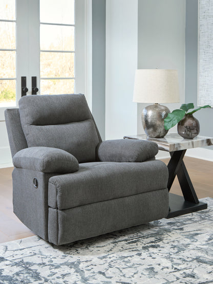 Ocala Furniture Outlet - Ashley Furniture - Side-Swipe Living Room - Rocker Recliner / Charcoal - PC9140625