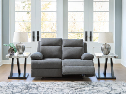 Ocala Furniture Outlet - Ashley Furniture - Side-Swipe Living Room - Reclining Loveseat / Charcoal - PC9140686