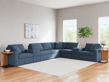 Ocala Furniture Outlet - Ashley Furniture - Modmax Sectional - RAF 8-Piece Sectional / Ink - 92101S11