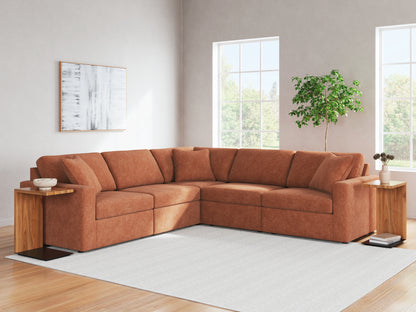 Ocala Furniture Outlet - Ashley Furniture - Modmax Sectional - RAF 5-Piece Sectional / Spice - 92102S6